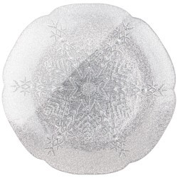 Тарелка акцентная "snowflake" silver 21см АКСАМ (339-234)