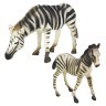Набор фигурок животных серии "Мир диких животных": Семья львов и семья зебр (набор из 5 предметов) (MM211-287)