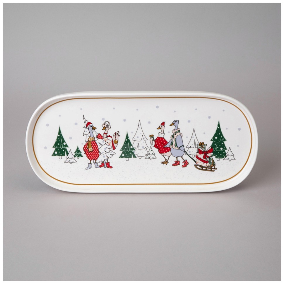 Блюдо овальное lefard "family christmas" 34*14,5 см Lefard (425-211)