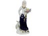 Статуэтка "дама с букетом цветов" 9*6 см. высота=20 см. (кор-24шт.) Lefard (98-070)