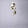 Цветок искусственный роза длина=80см, цвет белый мал.уп.=12шт Lefard (535-371)