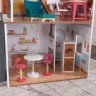 Деревянный кукольный домик "Роуен", с мебелью 13 предметов в наборе, для кукол 30 см (10238_KE)