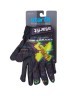 Перчатки для фитнеса WG-104, с пальцами, черный/мультицвет (1526821)