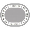 Скатерть овальная "family farm",140х180см, серый 100% хлопок,твил c пропиткой Lefard (850-750-4)