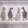 Скатерть овальная "family farm",140х180см, серый 100% хлопок,твил c пропиткой Lefard (850-750-4)