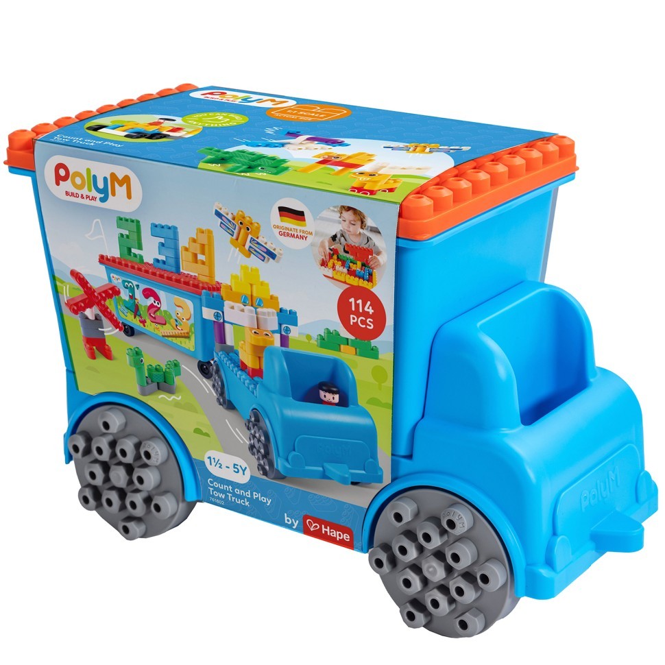 Детский развивающий конструктор "Креатив" Грузовик с прицепом, 114 элементов (761802_HP)