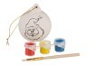 Набор для раскрашивания "шар дед мороз" 12,5*6,7*17,5см елочная игрушка,краски,кисть Hebei Grinding (117-226) 