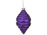 Декоративное изделие шар стеклянный 7*13 см. цвет: фиолетовый (кор=96шт.) Dalian Hantai (862-082)