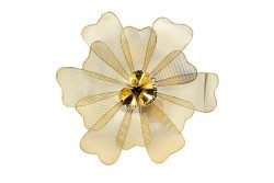 Настенный декор "Цветок" золотистый 47,6*45,7*7,0см - TT-00001399