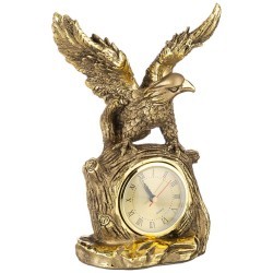 Часы "орел" высота 31 см цвет: бронза с позолотой ИП Шихмурадов (169-384)