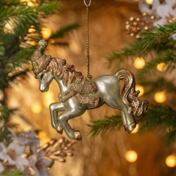 Елочное украшение "лошадка" 8х2,5х10 см Lefard (162-1322) Елочное украшение "лошадка" 8х2,5х10 см Lefard (162-1322)