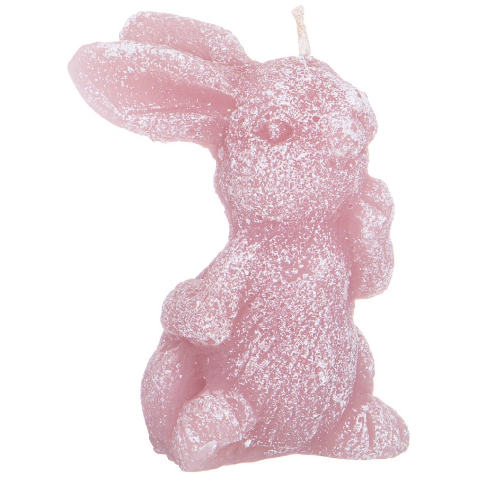 Свеча bronco фигурная "кролик" пудровая 5*3*6 см Bronco (315-191)