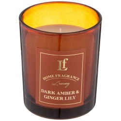 Свеча ароматизированная в стакане "dark amber & ginger lily" 6*7,5 см Lefard (625-116)