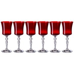 Набор бокалов для вина из 6 штук "extravagance" 250мл h=21 cm Bohemia Crystal (674-885)