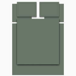 Кпб,king size,"solid" зеленый,сатин, хлопок 100%,п.240х260-1шт,пр.260х260-1шт,н.50х70-2шт/70х70-2шт Lefard (989-004-16)