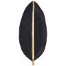 Блюдо декоративное "leaf" цвет:черный 32,5*14,5*3,5см Lefard (248-082)