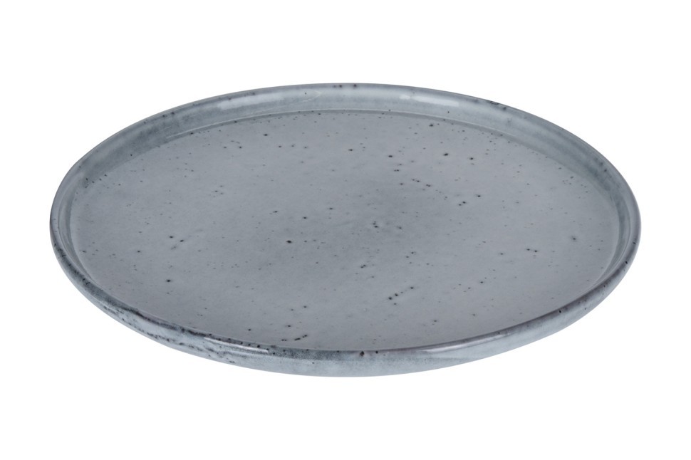 Тарелка керамическая обеденная серая 28см - TT-00008262