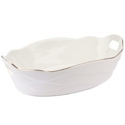 Блюдо сервировочное для подачи керамика 32х21х8,5 LR (90043-332)