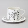 Чайный набор lefard на 1 персону "коты" цвет белый Lefard (756-474)