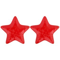 Набор тарелок-звезда lefard "celebration" 2 шт. 14 см красный Lefard (189-322)