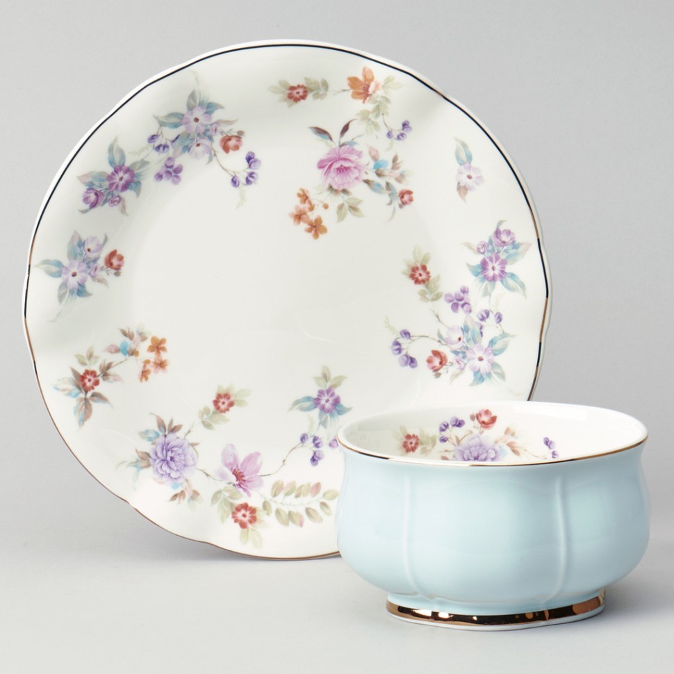 Набор для завтрака lefard "времена года" 2 пр. 440 мл голубой Lefard (42-561)