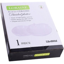 Менажница 2 отдел.,"Яблоки", фарфор LR (х24) " (60016)