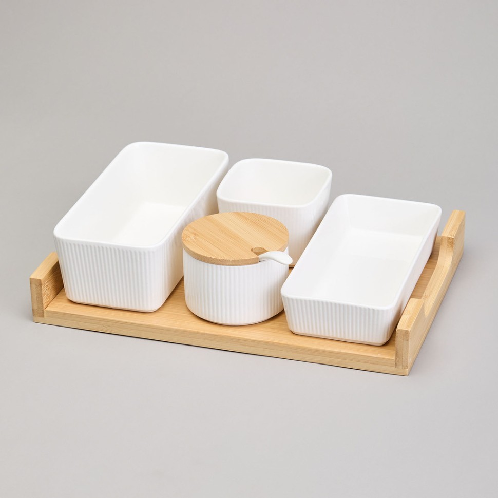 Набор сервировочный lefard "native" 4 пр. на подставке Lefard (761-136)