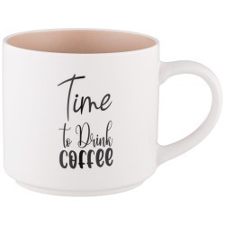 Кружка "time to drink coffee" 470 мл Lefard (260-981)