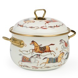 Кастрюля lefard эмалированная с крышкой, серия passage, 3,8л, диа.20см подходит для индук.плит Lefard (950-653)