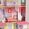 Деревянный кукольный домик "Вивиана", с мебелью 13 предметов в наборе, для кукол 30 см (10150_KE)