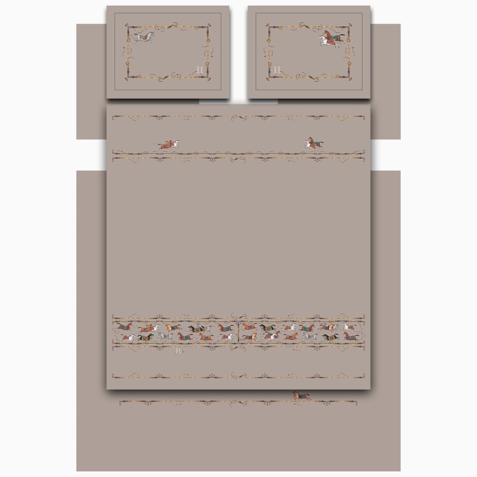 Кпб,king size,"passage"капучино,сатин,хлопок 100%,п.240х260-1шт,пр.260х260-1шт,н.50х70-2шт/70х70-2шт Lefard (989-004-07)