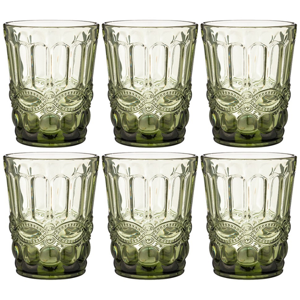 Набор стаканов "серпентина" из 6шт. серия "muza color" 270мл. / в=10 см Lefard (781-109)