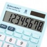 Калькулятор настBRAUBERG ULTRA PASTEL-08-LB 154x115 мм 8 разр ГОЛУБОЙ 250513 (1) (93103)