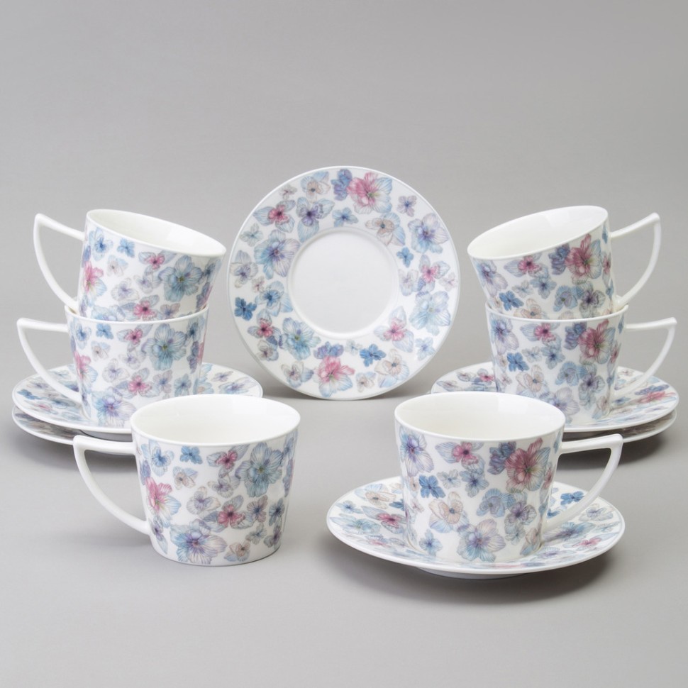 Чайный набор lefard "blossom" на 6 пер. 12 пр. 250 мл Lefard (165-590)