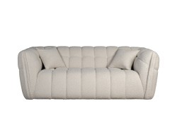 Диван Прато (Prato) двухместный букле белый 204*106*74см (TT-00013632)