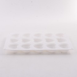 Форма Сердце для выпечки кексов, пирожных, конфет, муссов силикон (80327-287G)