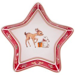 Блюдо lefard "с новым годом!" в форме звезды 17,5х17,5х3,5 см красное Lefard (85-1958)