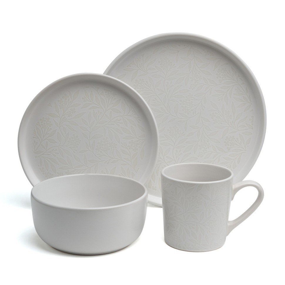 Набор посуды обеденный bronco "choice white" на 4 пер. 16 пр. Bronco (191-363)