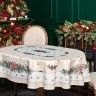 Скатерть  140х180 cm  овальная, "celebration", цвет: бежевый, tm lefard, полиэстер 100% Lefard (986-001-27)
