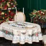 Скатерть  140х180 cm  овальная, "celebration", цвет: бежевый, tm lefard, полиэстер 100% Lefard (986-001-27)