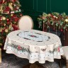 Скатерть  140х180 cm  овальная, "celebration", цвет: бежевый, tm lefard, полиэстер 100% Lefard (986-001-27)