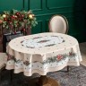 Скатерть  140х180 cm  овальная, "celebration", цвет: бежевый, tm lefard, полиэстер 100% Lefard (986-001-27)