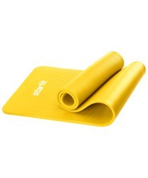 Коврик для йоги и фитнеса FM-301, NBR, 183x61x1,5 см, желтый (1007331)