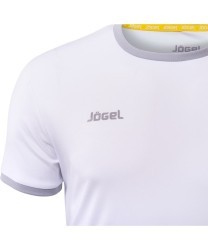 Футболка футбольная JFT-1010-018, белый/серый, детская (436188)
