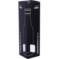 Термобутылка 500мл. Drink, белая (77020-1)