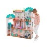 Деревянный кукольный домик "Камила", с мебелью 30 предметов в наборе, свет, звук, для кукол 30 см (65986_KE)