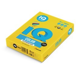 Бумага цветная для принтера IQ Color А4, 80 г/м2, 500 листов, ярко-желтая, IG50 (65379)