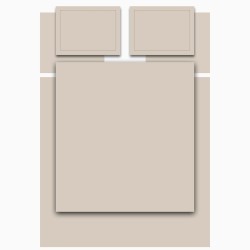 Кпб,king size,"solid" бежевый, сатин, хлопок 100%,п.240х260-1шт,пр.260х260-1шт,н.50х70-2шт/70х70-2ш Lefard (989-004-19)