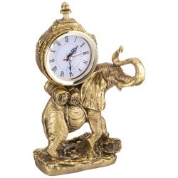Часы "слон" высота 32 см цвет: бронза с позолотой ИП Шихмурадов (169-381)