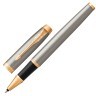 Ручка роллер Parker IM Core Brushed Metal GT с позолотой 1931663/142541 (1) (65922)